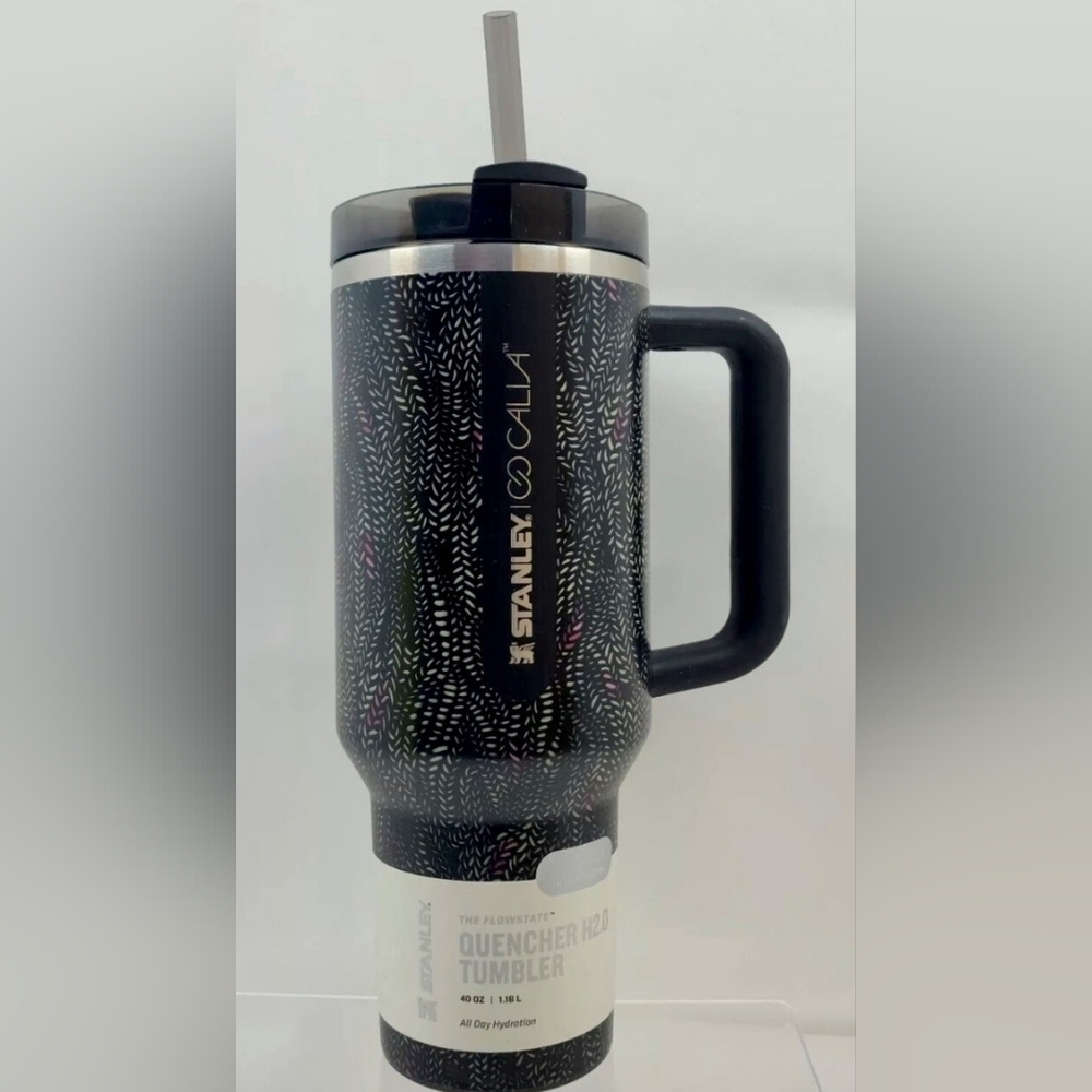 Stanley Black Speckled Quencher H2.0 Tumbler with Handle